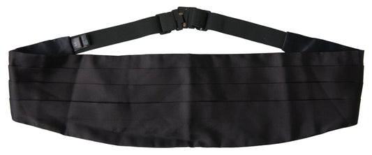 Dolce & Gabbana Elegant Black Silk Cummerbund