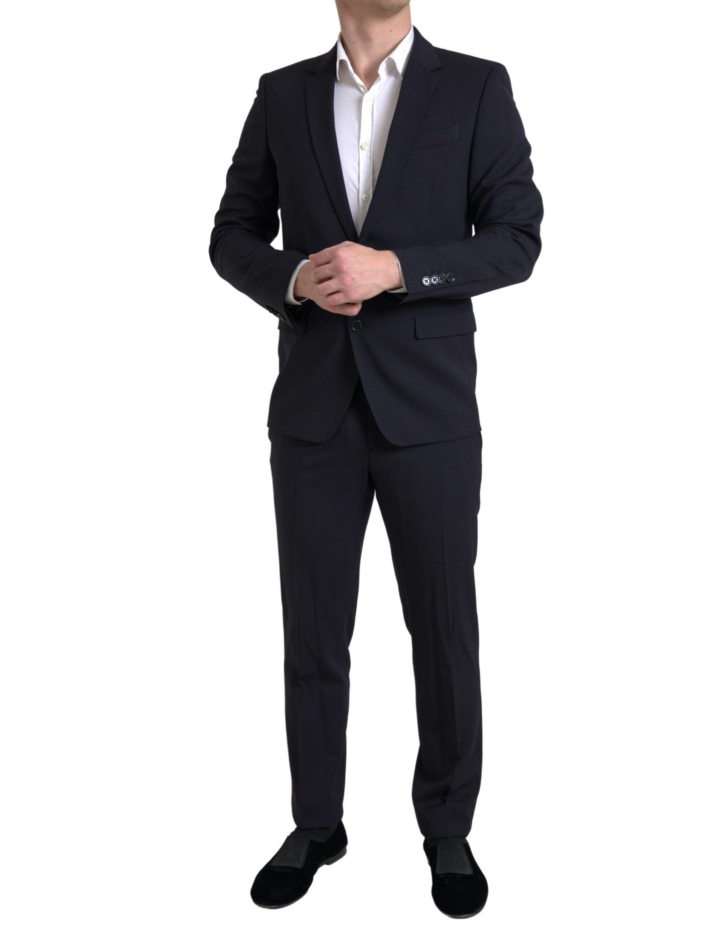 Dolce & Gabbana Sleek Dark Blue Martini Slim Fit Suit