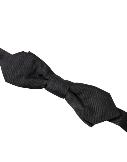 Dolce & Gabbana Elegant Silk Black Bow Tie