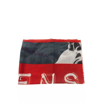 Trussardi Multicolor Wool Mens Scarf