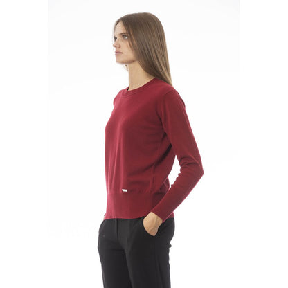 Baldinini Trend Red Wool Women Sweater