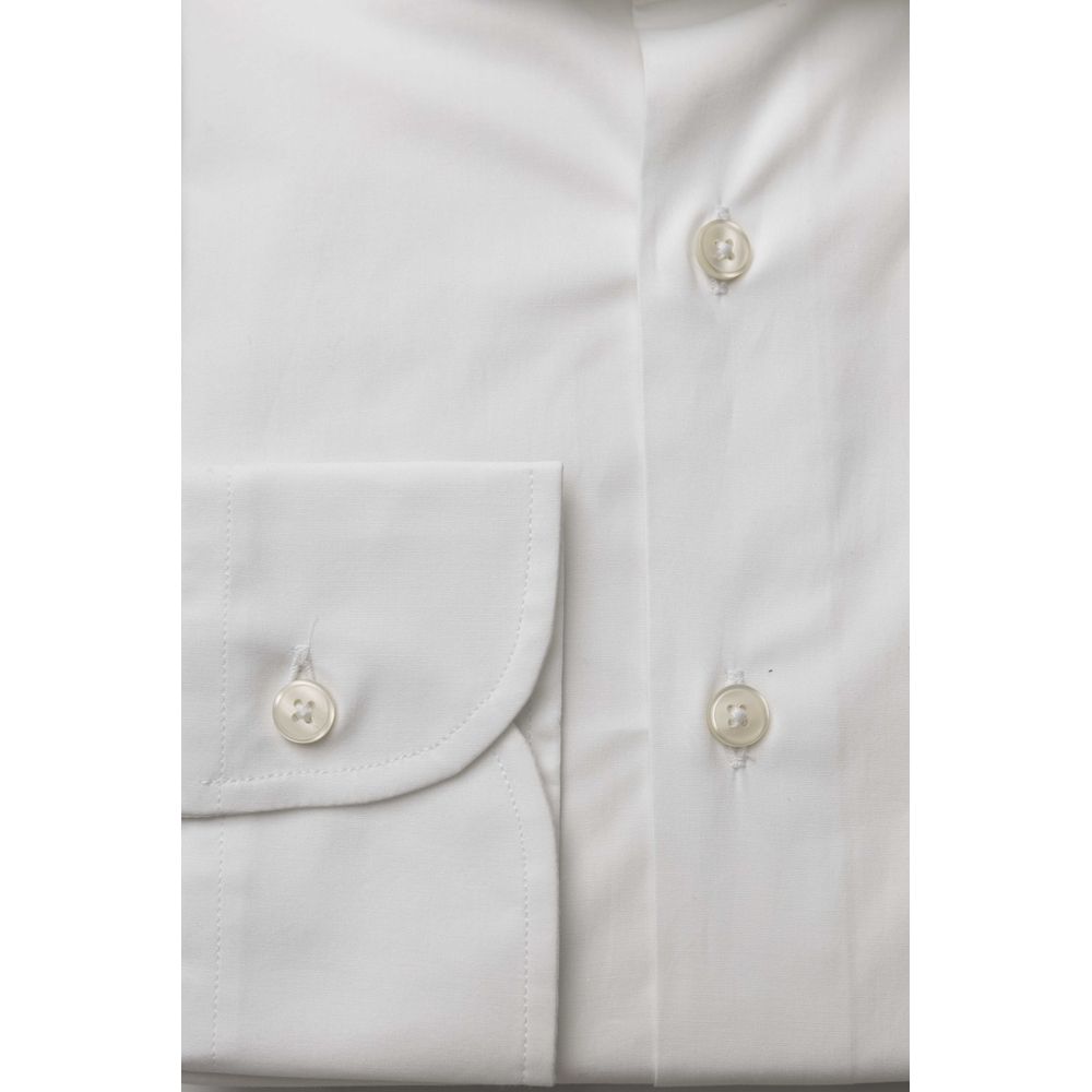 Bagutta White Cotton Men's Shirt