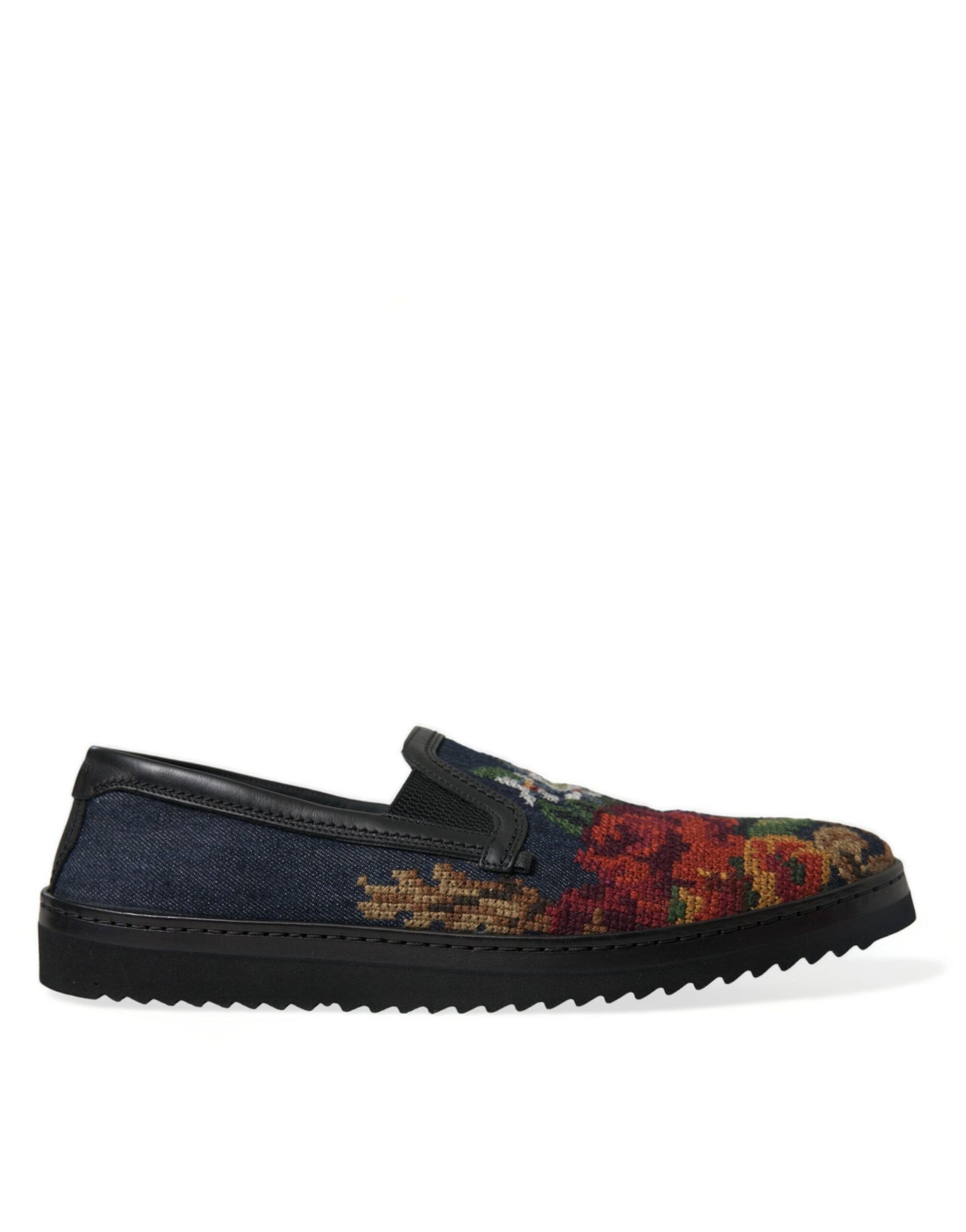 Dolce & Gabbana Elegant Multicolor Floral Loafers