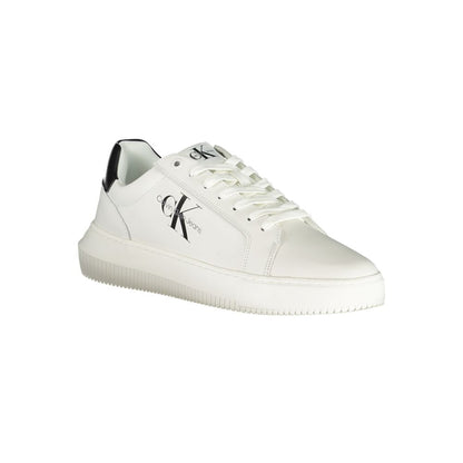 Calvin Klein Sophisticated White Lace-Up Sneakers