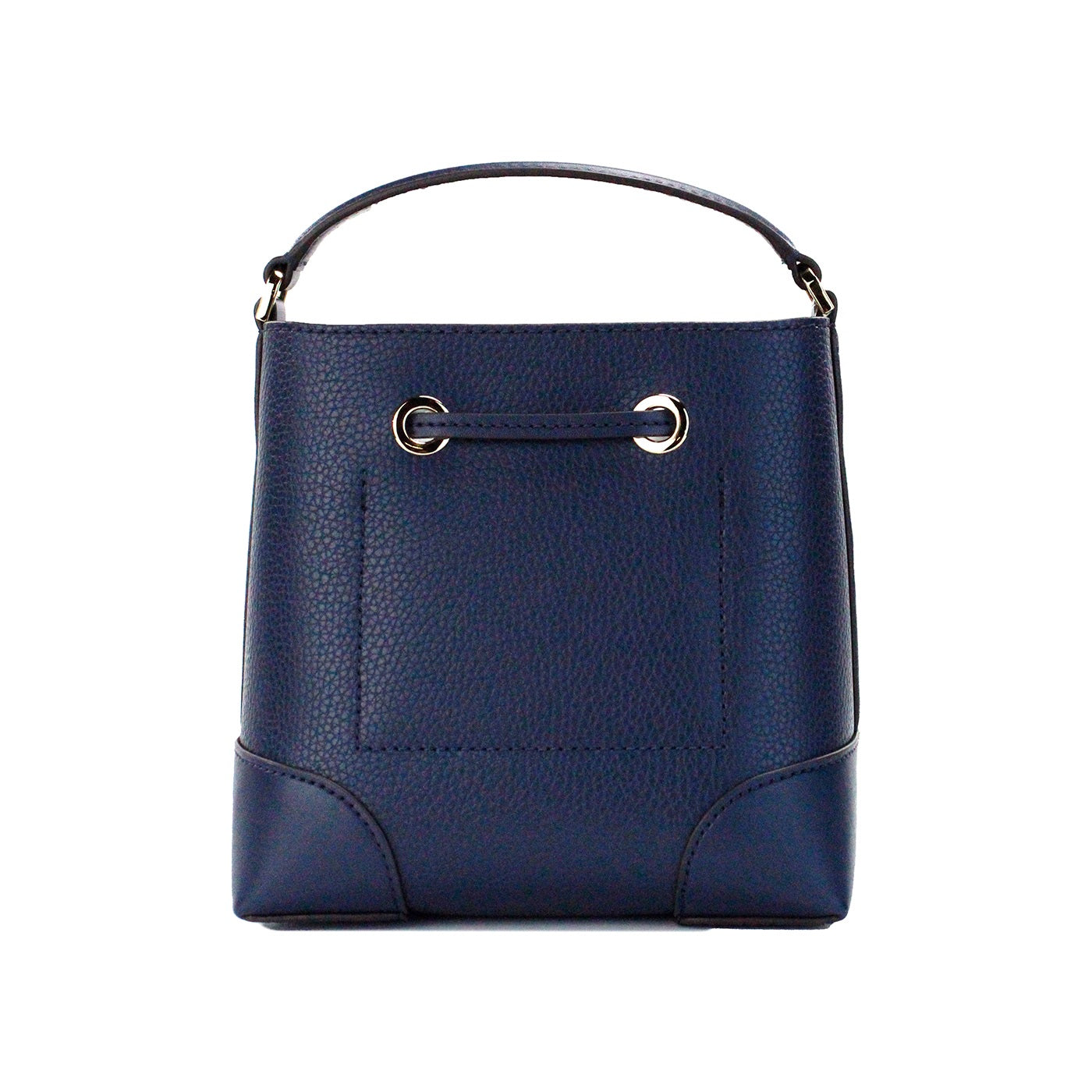 Michael Kors Mercer Small Navy Pebbled Leather Bucket Crossbody Bag Purse