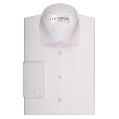 Ballantyne White Cotton Men Shirt