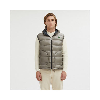 Centogrammi Gray Nylon Men's Reversible Vest