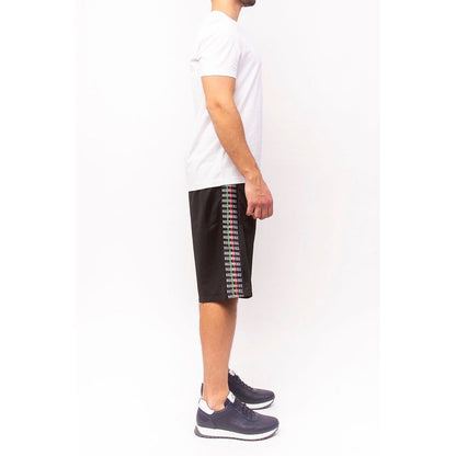 Bikkembergs Sleek Anniversary Striped Bermuda Shorts