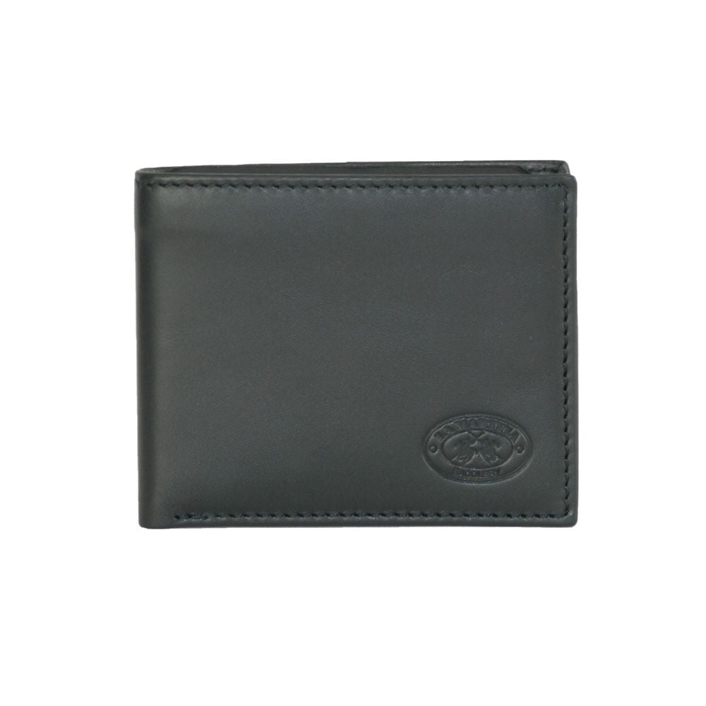 La Martina Black Calfskin Men Wallet