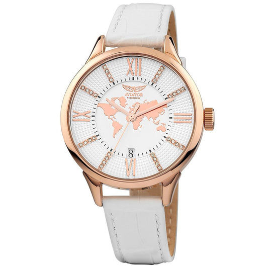 Aviator Rose Gold Women Watch