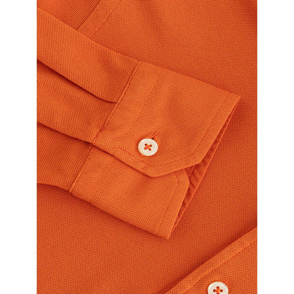 Gran Sasso Elegant Orange Cotton Polo for Men