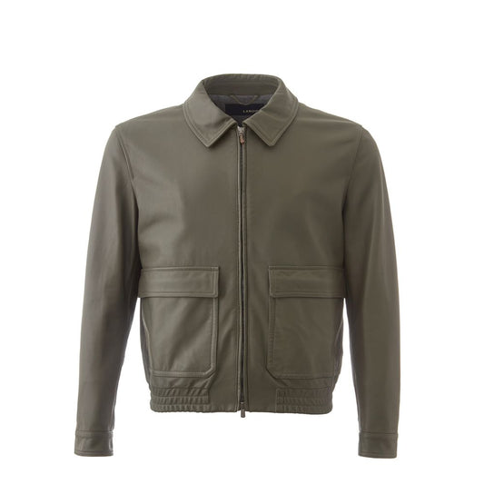 Lardini Green Leather Jacket