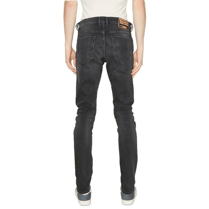 Diesel Black Cotton Jeans & Pant