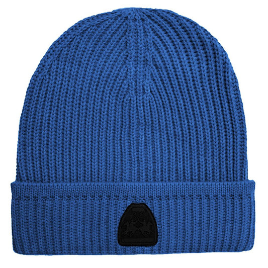 La Martina Light Blue Acrylic Men Beanie