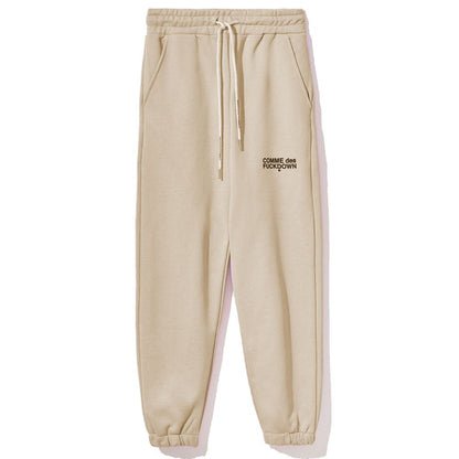 Comme Des Fuckdown Beige Cotton Jeans & Pant