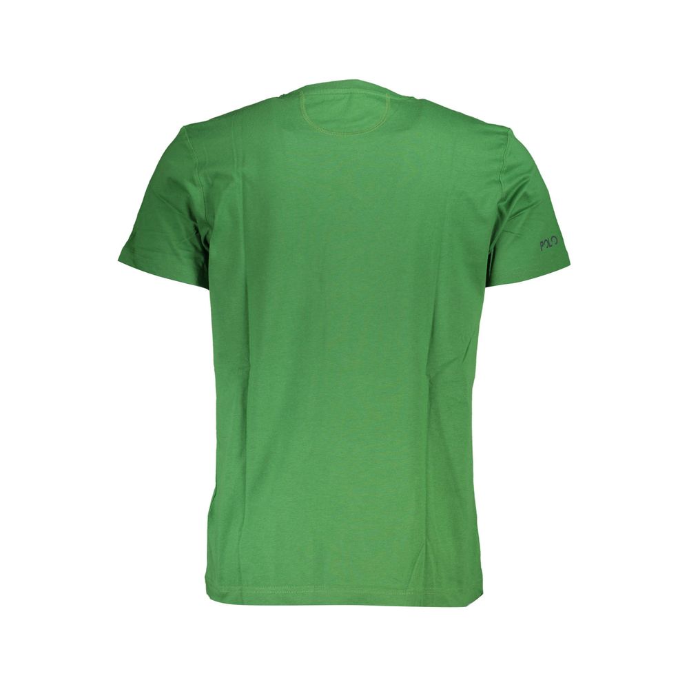 La Martina Green Cotton Men T-Shirt