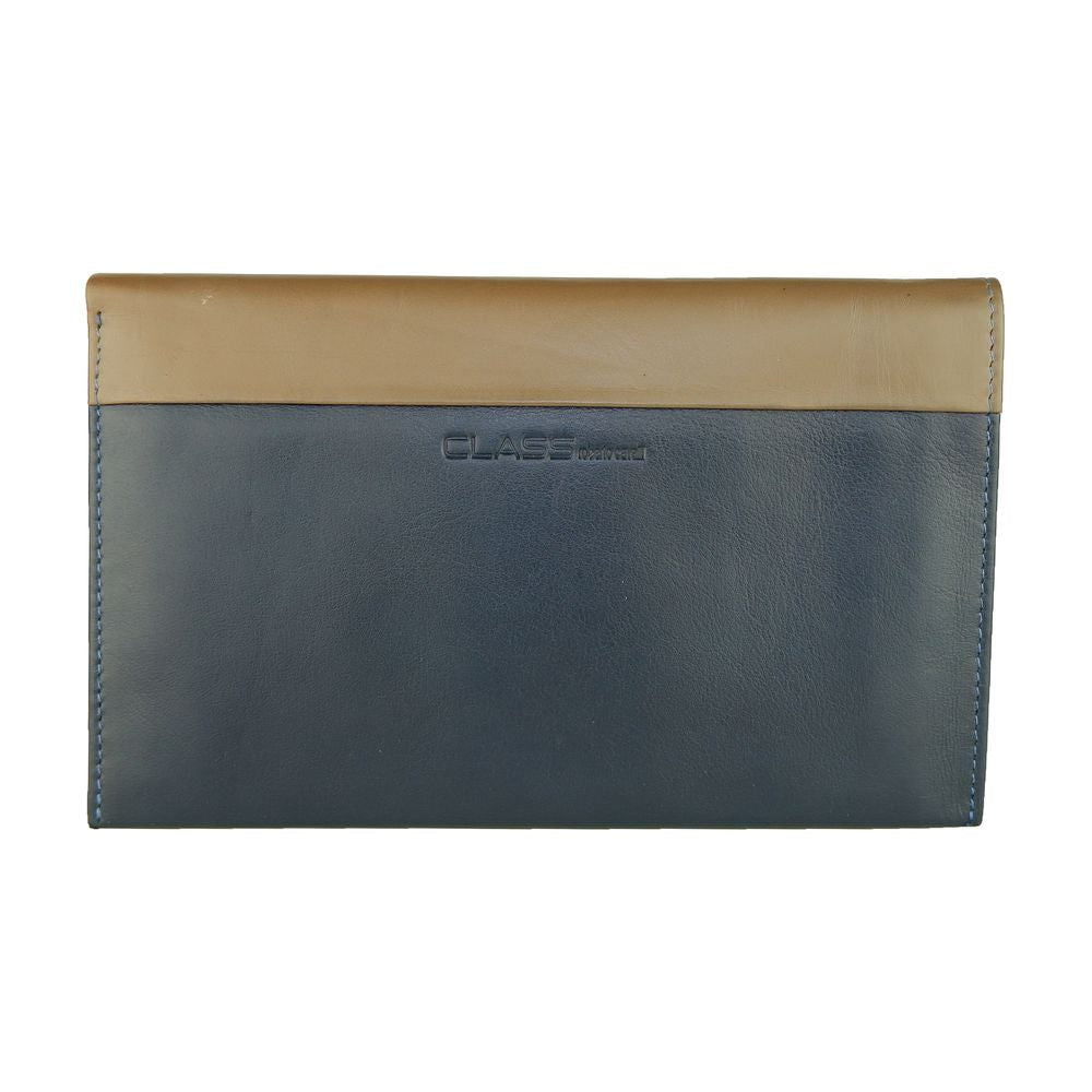 Cavalli Class Blue Leather Men Wallet