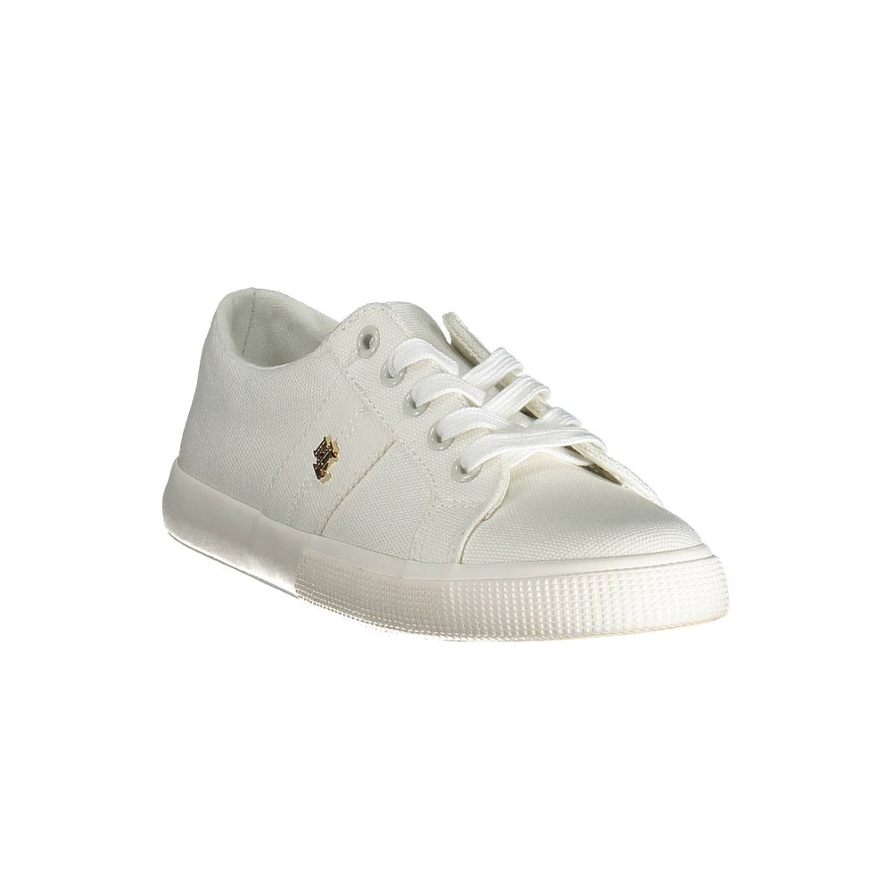 Ralph Lauren White Cotton Sneaker