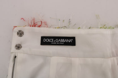 Dolce & Gabbana Elegant Floral High-Waist Pencil Skirt