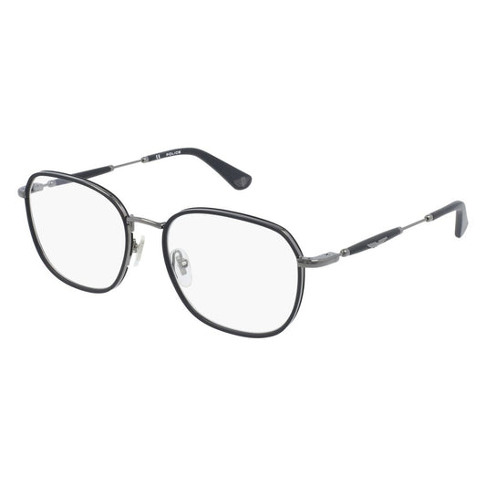 Police Gray Metal Frames