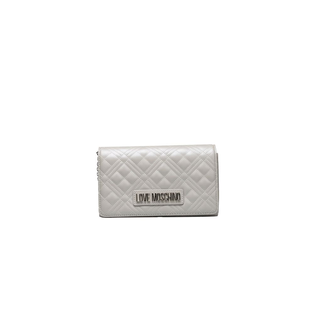 Love Moschino Silver Polyethylene Women Crossbody Bag