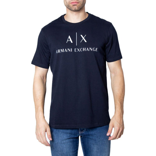 Armani Exchange Blue Cotton T-Shirt