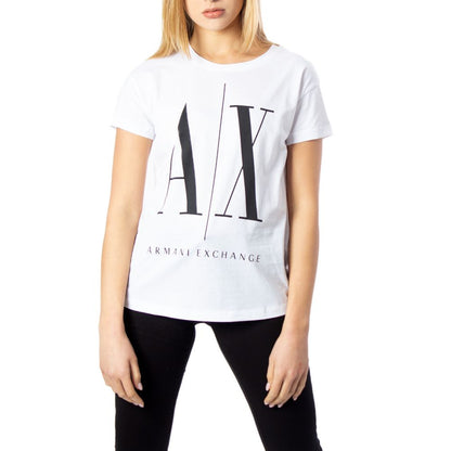 Armani Exchange White Cotton Tops & T-Shirt