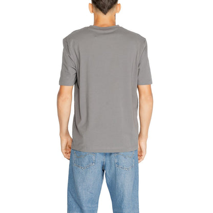 Hugo Boss Gray Cotton T-Shirt