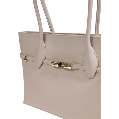 Furla Gray Leather Handbag