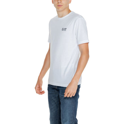 EA7 Emporio Armani White Cotton T-Shirt