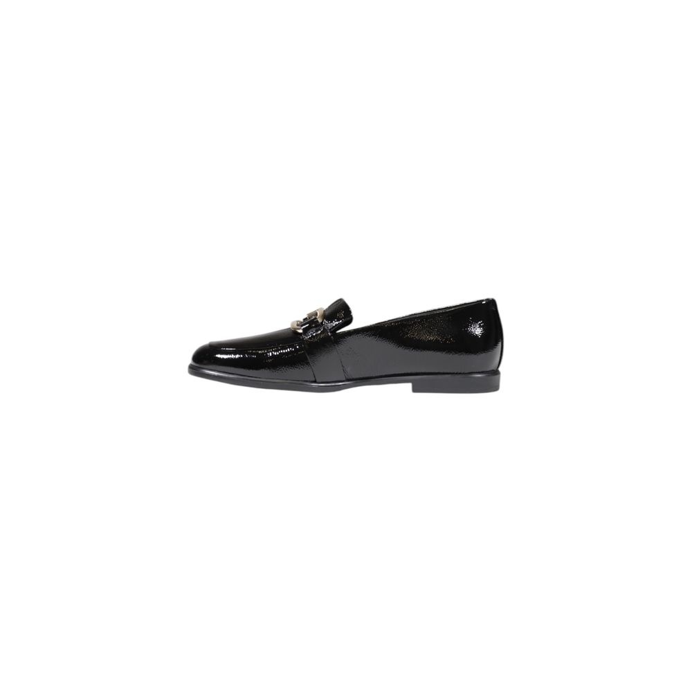 Furla Black Leather Flat Shoe