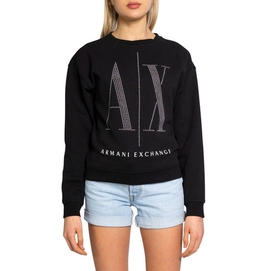 Armani Exchange Black Cotton Sweater