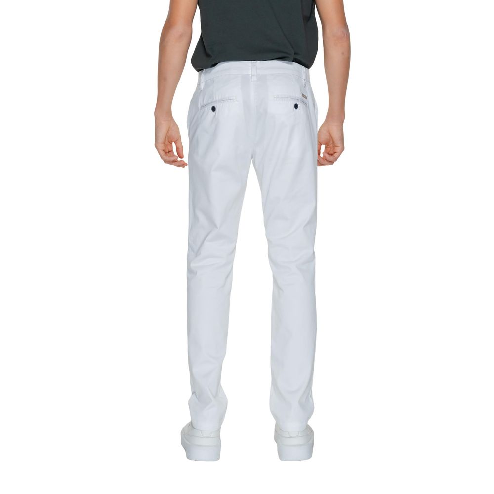 Armani Exchange White Cotton Jeans & Pant