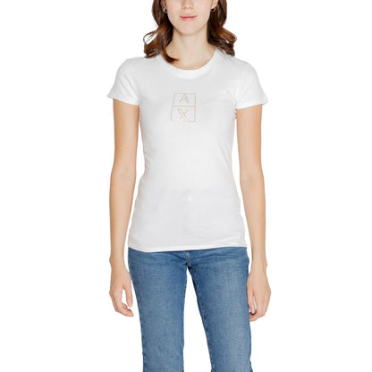 Armani Exchange White Cotton Tops & T-Shirt