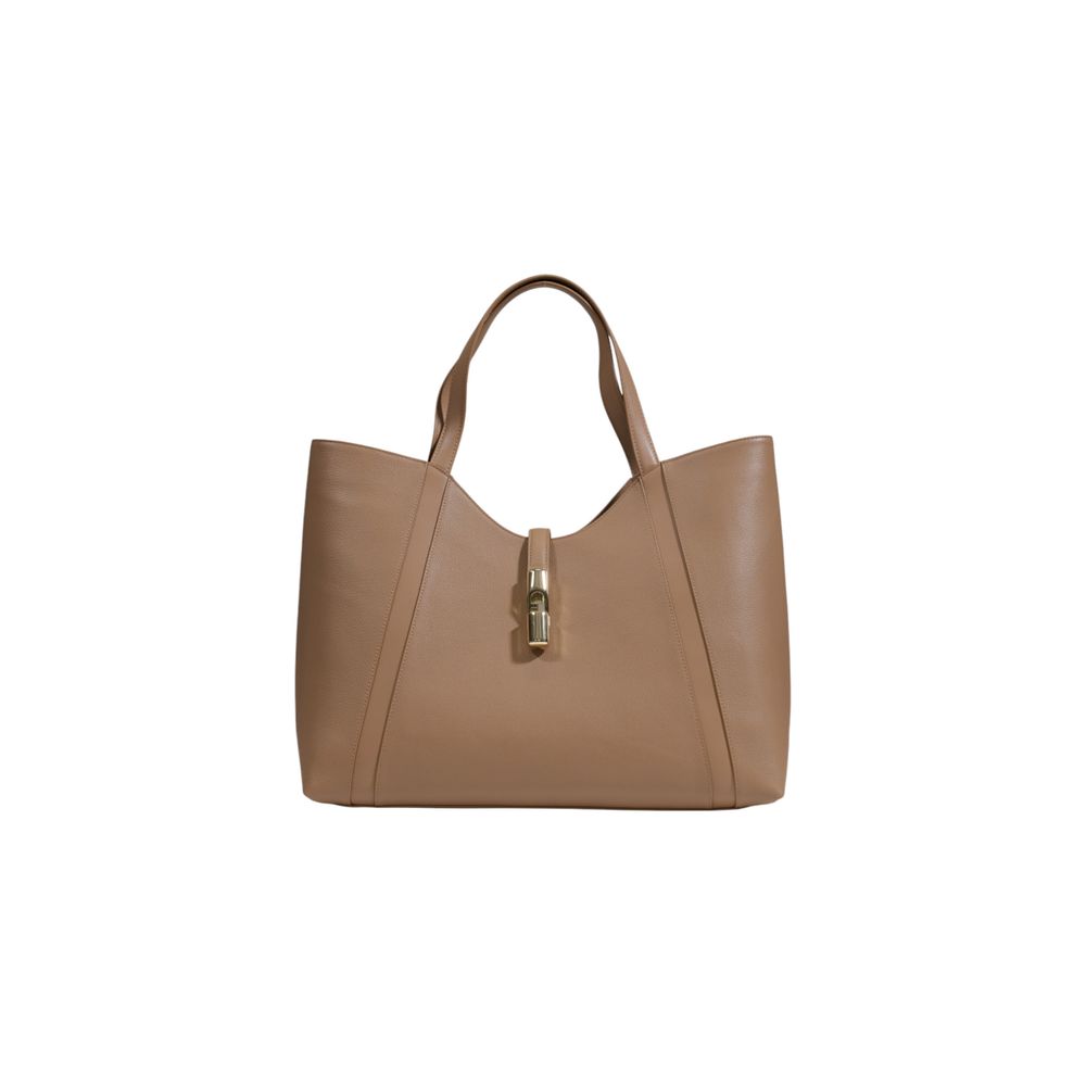 Furla Beige Leather Handbag