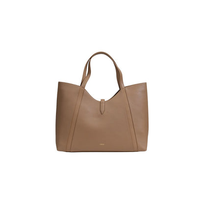 Furla Beige Leather Handbag