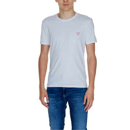 Guess White Cotton T-Shirt