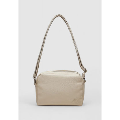 Calvin Klein Cream Recycled Polyester Leather Accessory