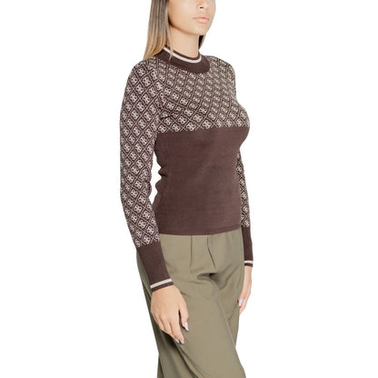 Guess Brown Viscose Sweater