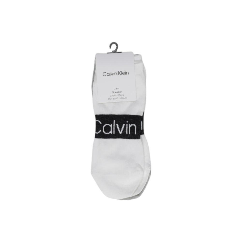 Calvin Klein White Cotton Sock