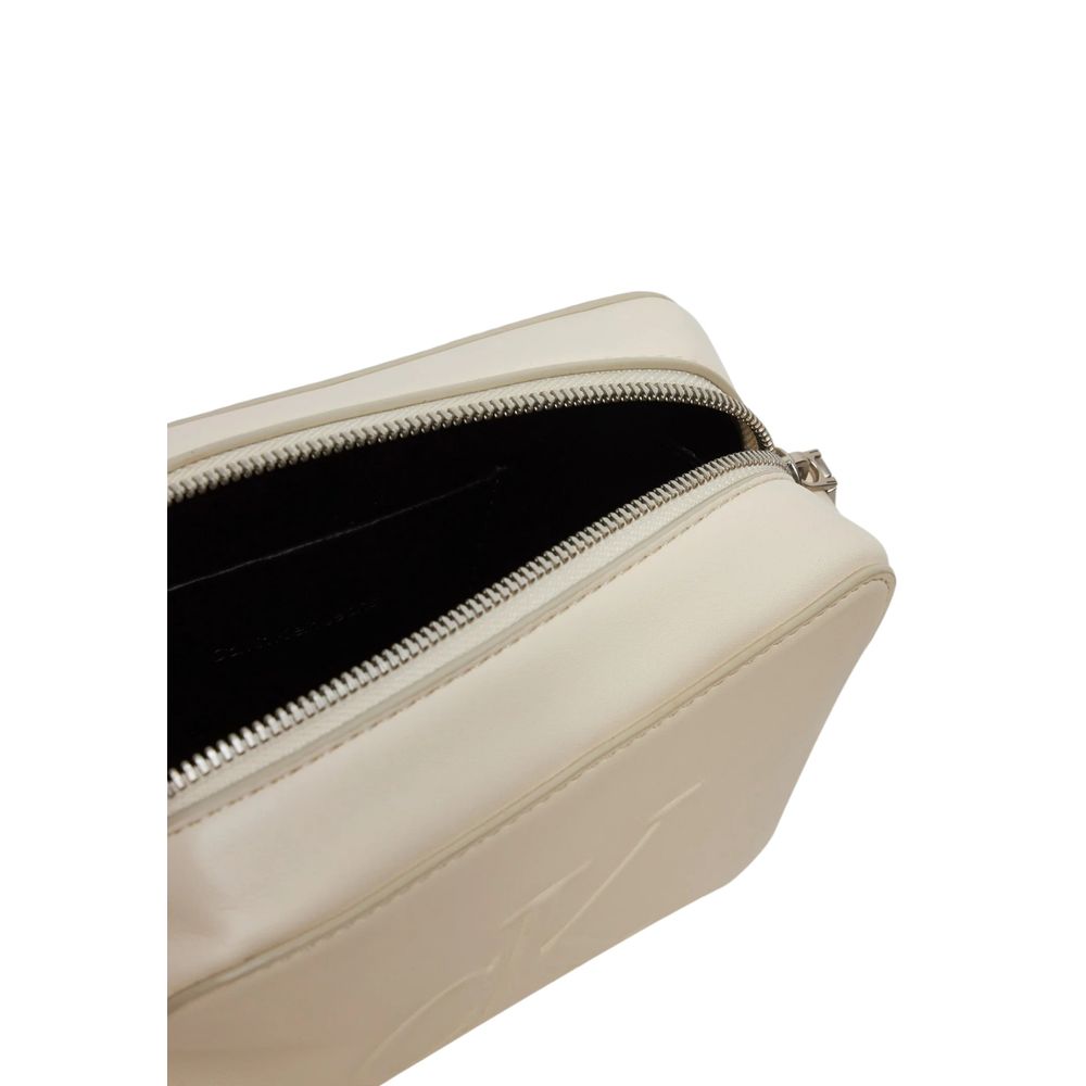 Calvin Klein Jeans Cream Synthetic Leather Handbag