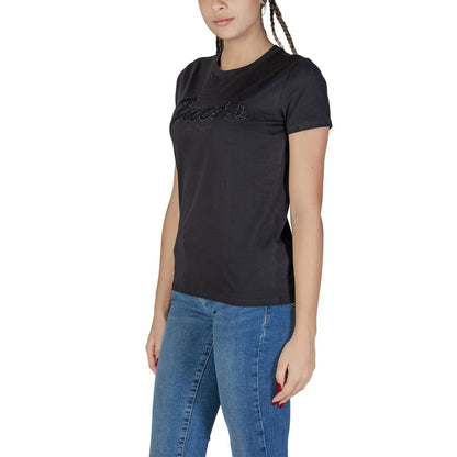 Guess Black Cotton Tops & T-Shirt