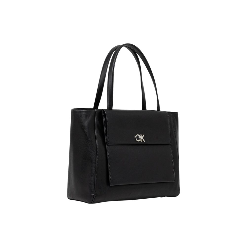 Calvin Klein Black Recycled Polyester Handbag