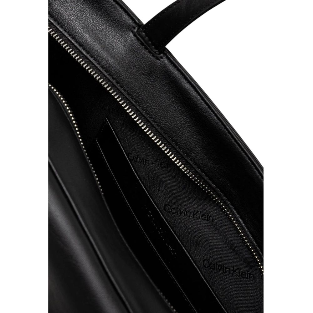 Calvin Klein Black Recycled Polyester Handbag