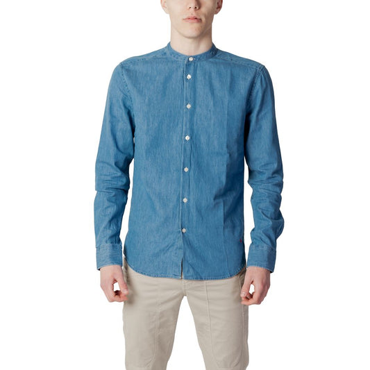 Peuterey Blue Cotton Shirt