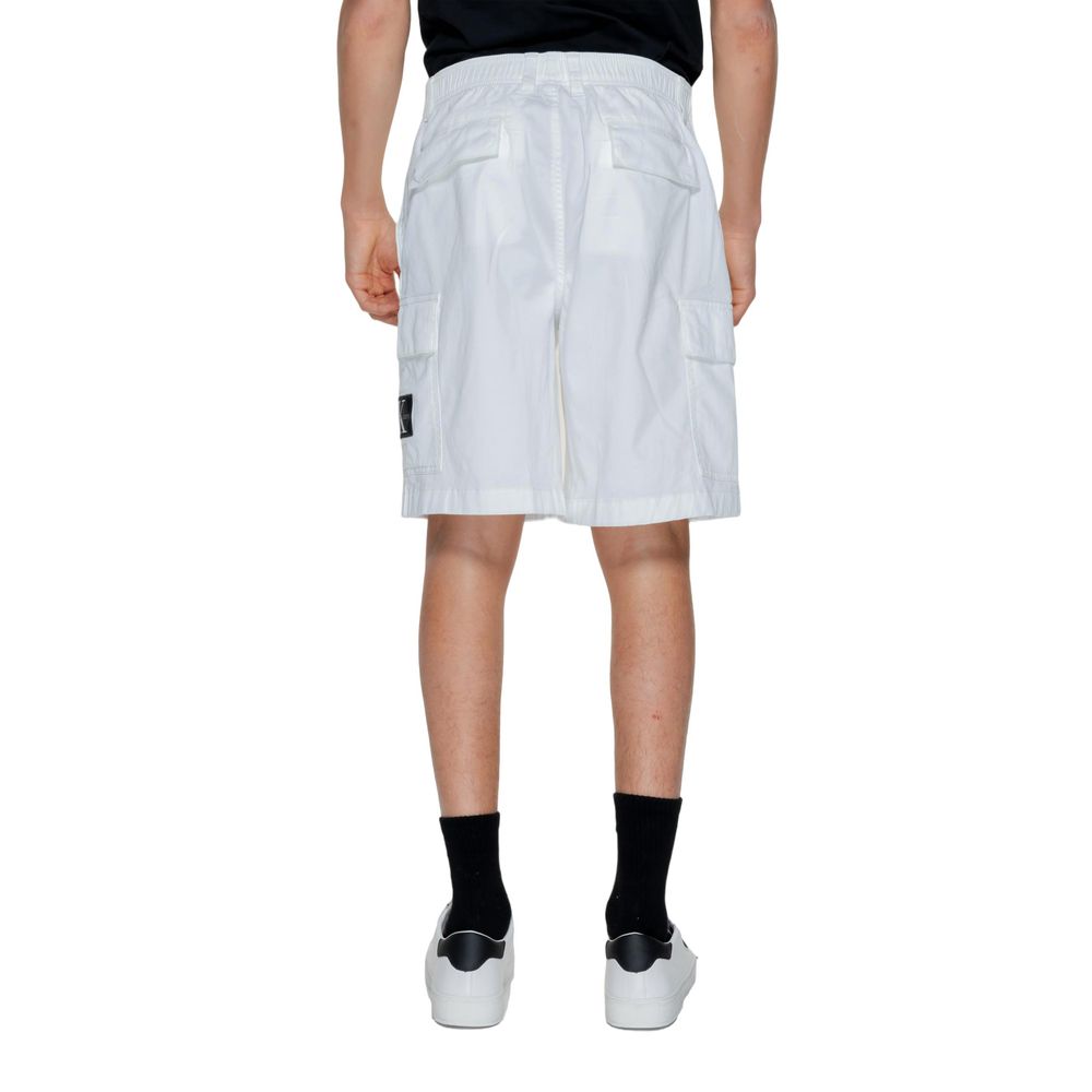 Calvin Klein Jeans White Cotton Short