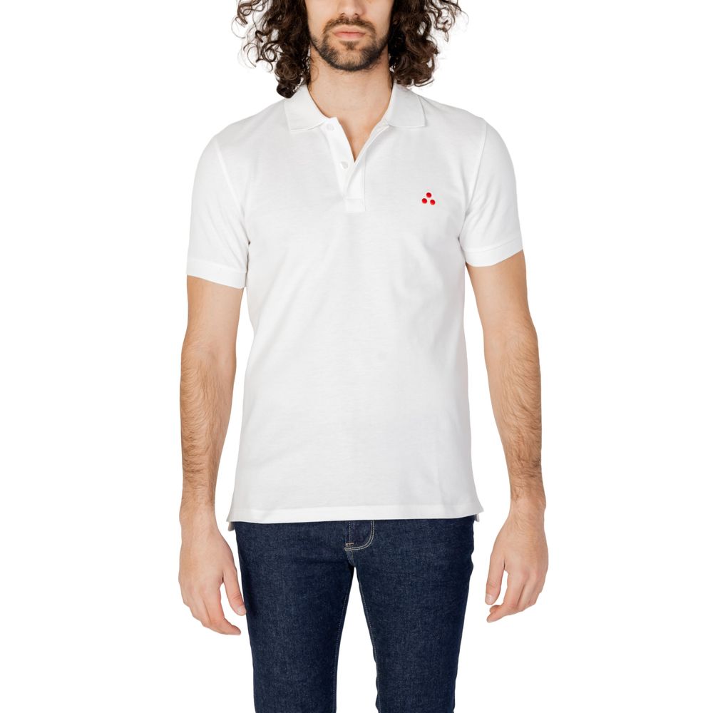 Peuterey White Cotton Polo Shirt