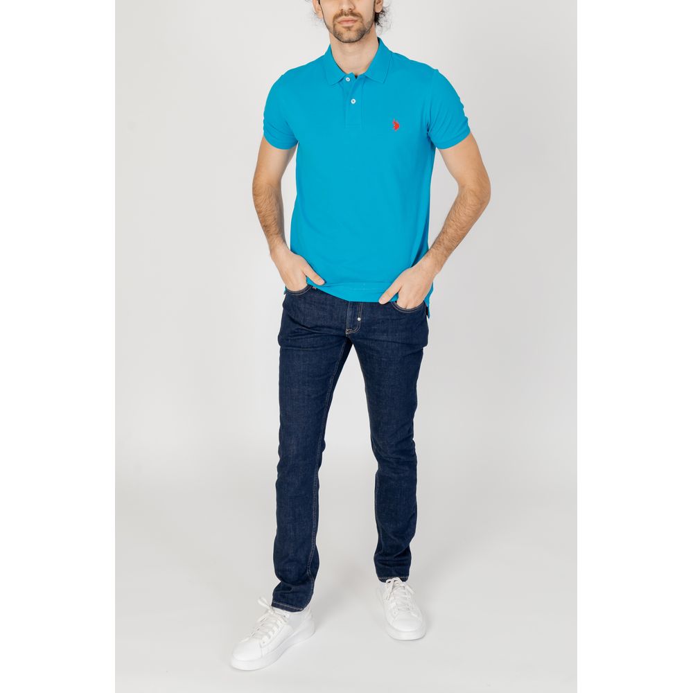 U.S. POLO ASSN. Blue Cotton Polo Shirt