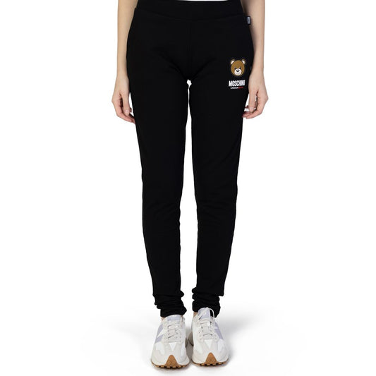 Moschino Black Cotton Jeans & Pant