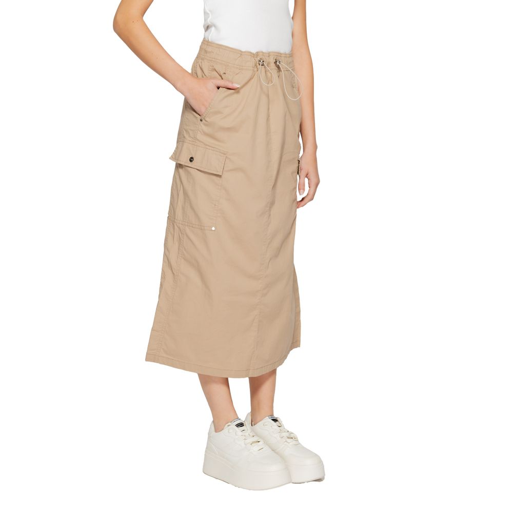 Street One Beige Cotton Skirt